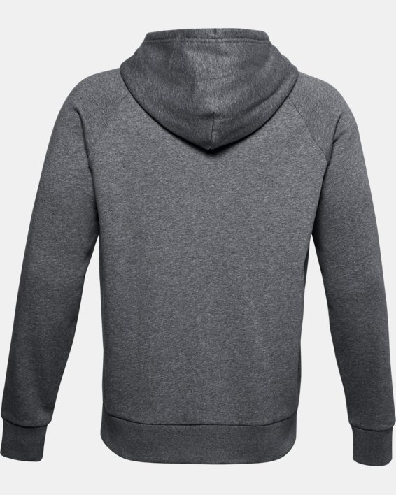 เสื้อฮู้ด UA Rival Fleece Full Zip สำหรับผู้ชาย in Gray image number 5